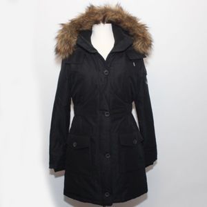 ABERCROMBIE & FITCH NAVY PARKA